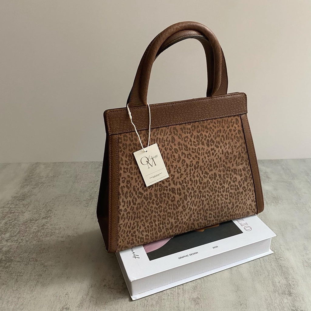 VALENTINO Leopard Print Brown Handbag｜Textured Fur Finish × Timeless Autumn Elegance 🐆🤎 Chic & Versatile