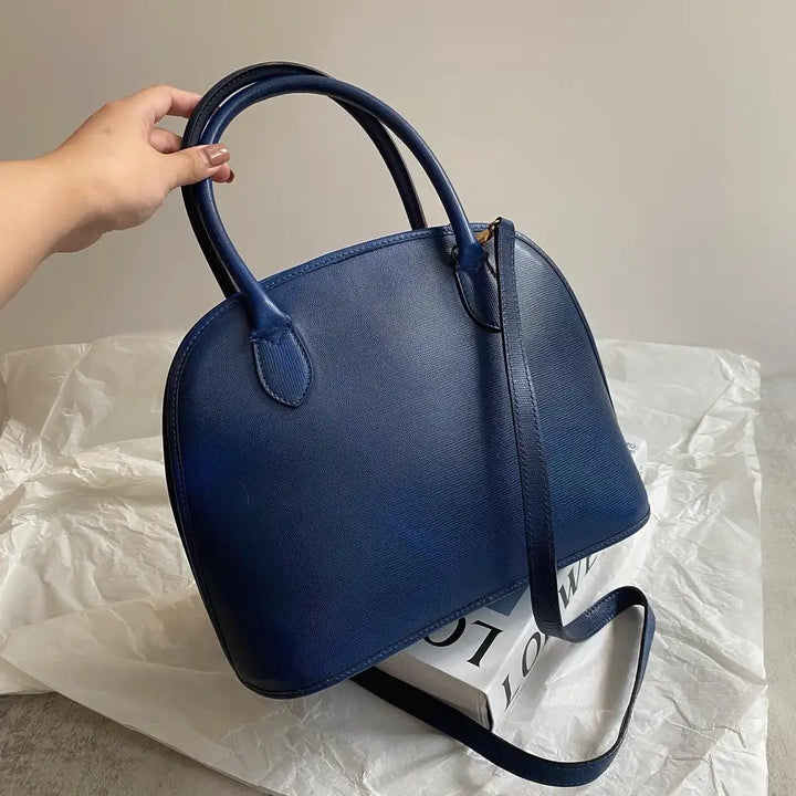 CELINE Small Top Handle & Crossbody Bag（Deep Blue）｜Refined Practicality × Understated Uniqueness 💙✨