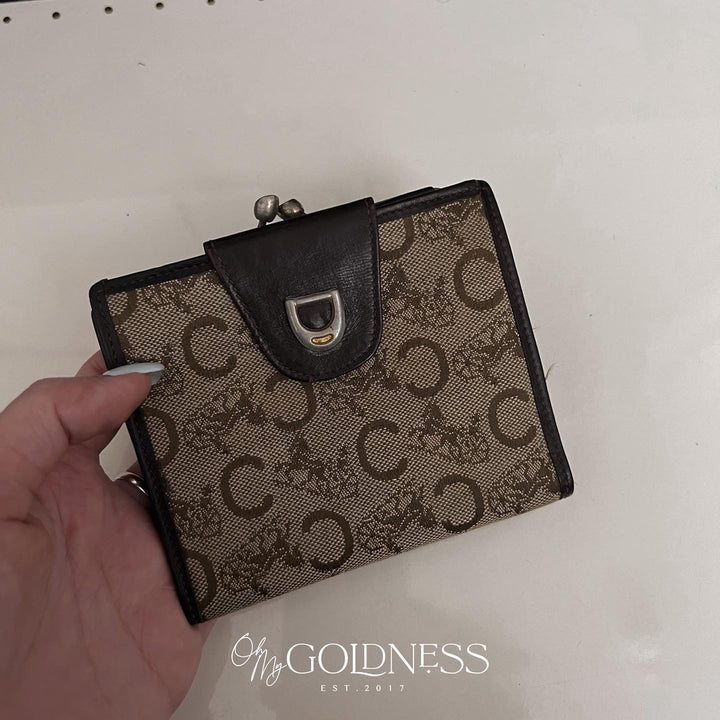 CELINE Monogram Carriage Buckle Shoulder Bag with Wallet｜Vintage Sophistication × Matching Set Charm 🤎✨