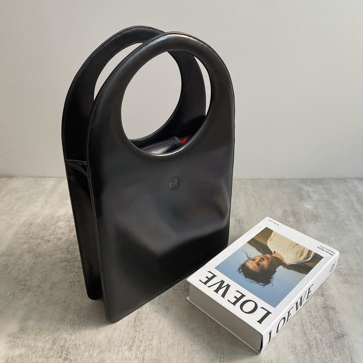 LOEWE Black Museum Handbag｜Rare Architectural Icon in Sleek Black Leather 🖤 Statement Elegance &  Everyday Function