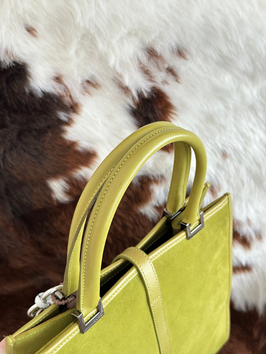 Gucci Jackie Suede Tote Bag 🍃｜Matcha Green Suede・Structured Mini Size・Iconic Jackie Detail