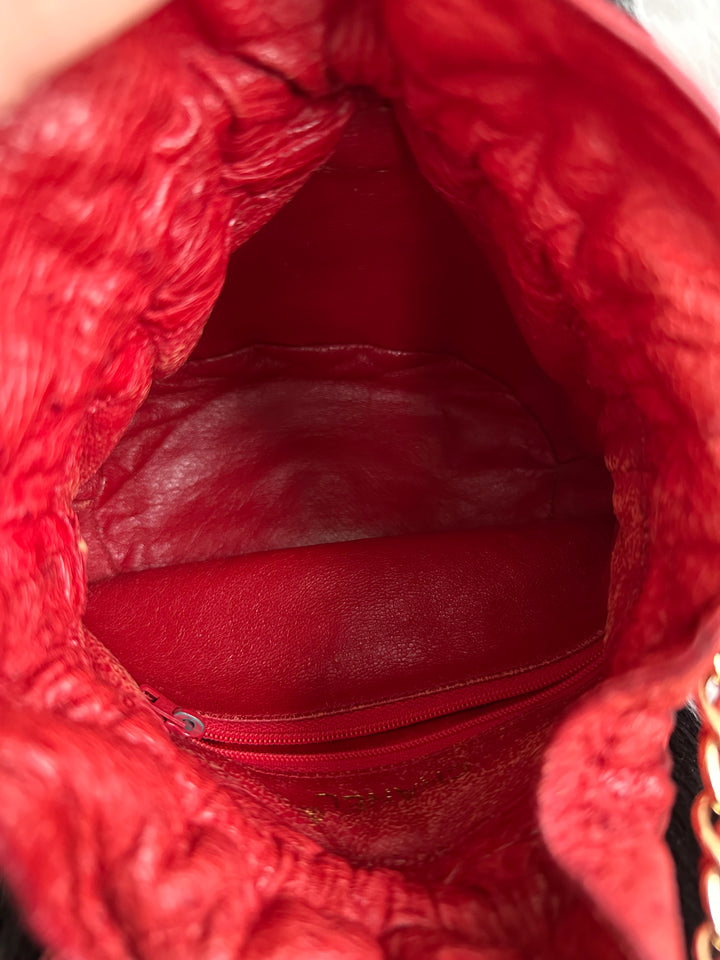 Chanel Ostrich Leather Mini Drawstring “Siu Mai” Bag ❤️✨