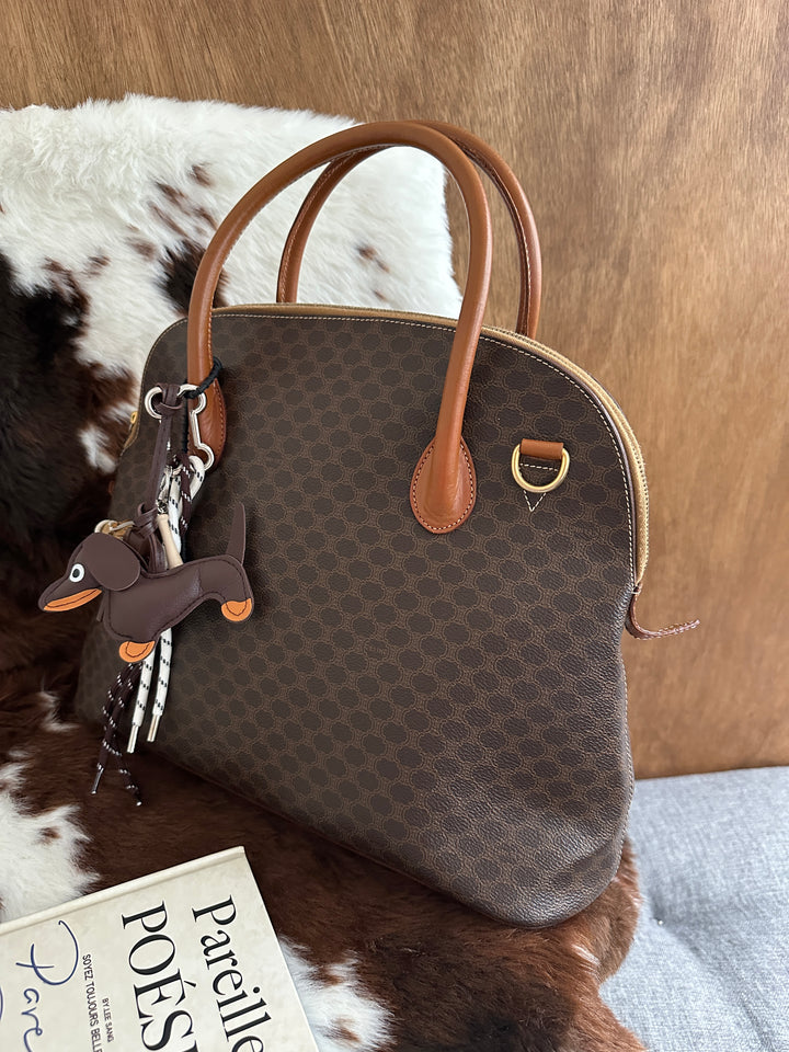 Celine Macadam Alma Boston Bag 🤎😻｜Classic Monogram・Structured Silhouette・Timeless Design