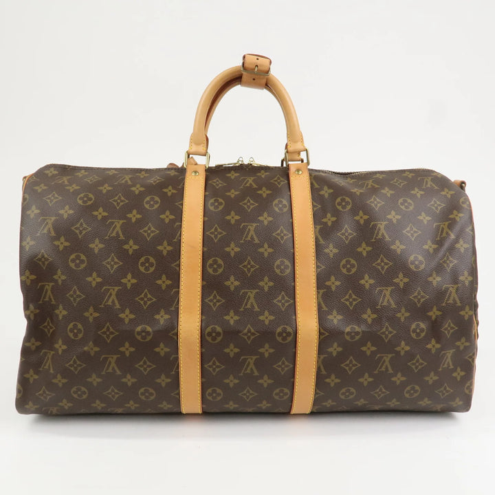 Louis Vuitton Monogram Keep All Bandouliere 55 Boston Bag M41414