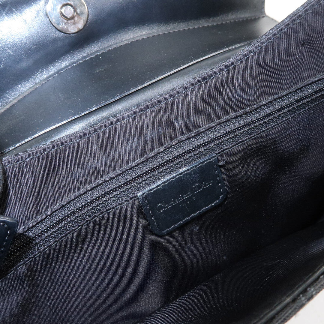 Christian Dior Trotter Street Chic Canvas Leather Shoulder Bag