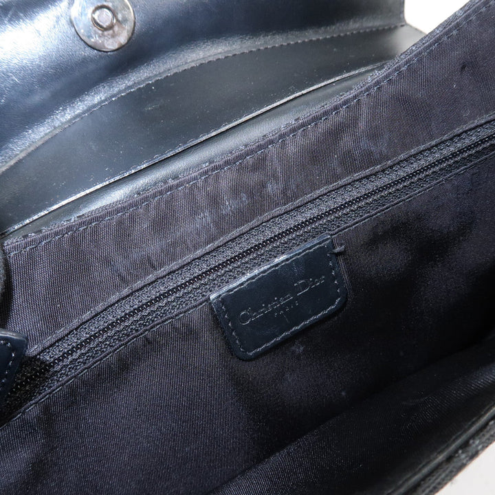 Christian Dior Trotter Street Chic Canvas Leather Shoulder Bag