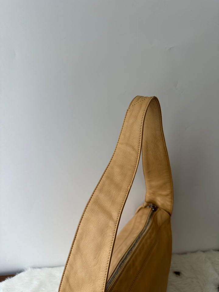 CHANEL Calfskin Hobo Bag – Milk Tea Beige