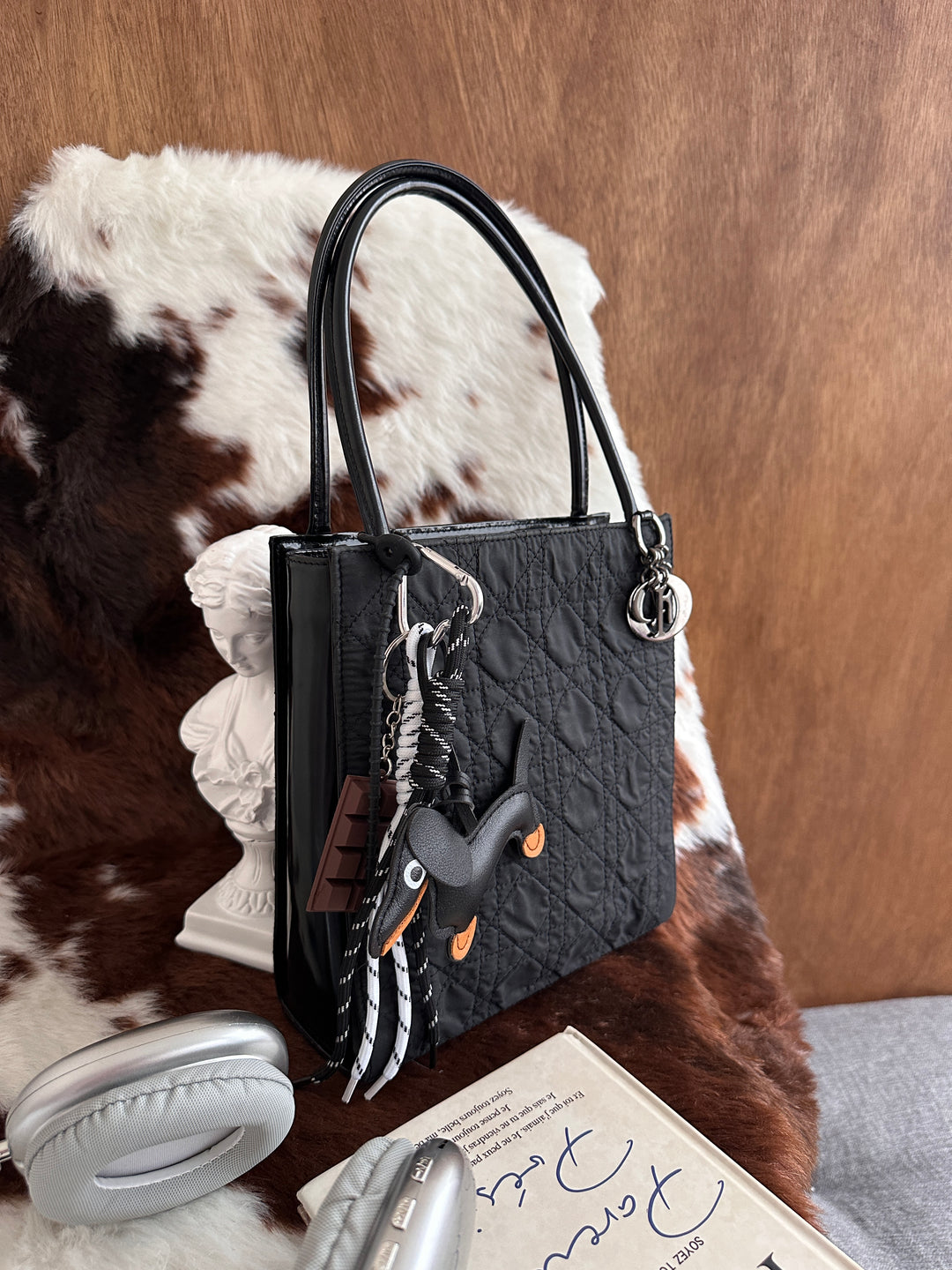 Dior Lady Dior Small Tote Bag 🖤✨｜Lightweight Nylon・Iconic Cannage Pattern・Everyday Practical Size