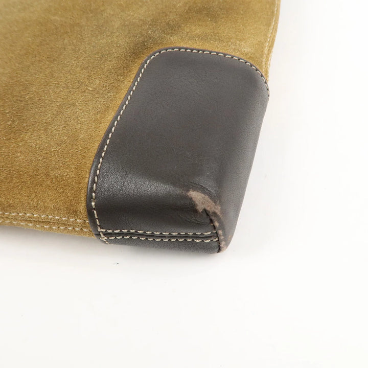 LOEWE Anagram Suede Leather Shoulder Bag Crossbody Bag Brown