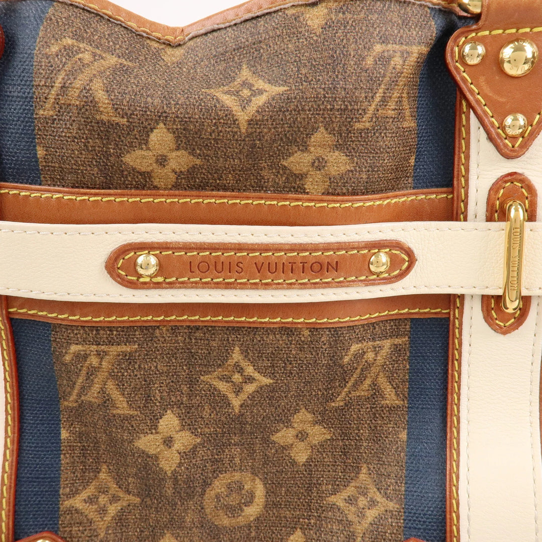 Louis Vuitton Monogram Tisse Sac Rayeur GM Shoulder Bag M56385