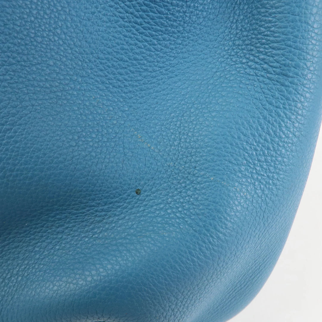 Hermes Leather Rodeo Du Shoulder Bag H Logo Light Blue