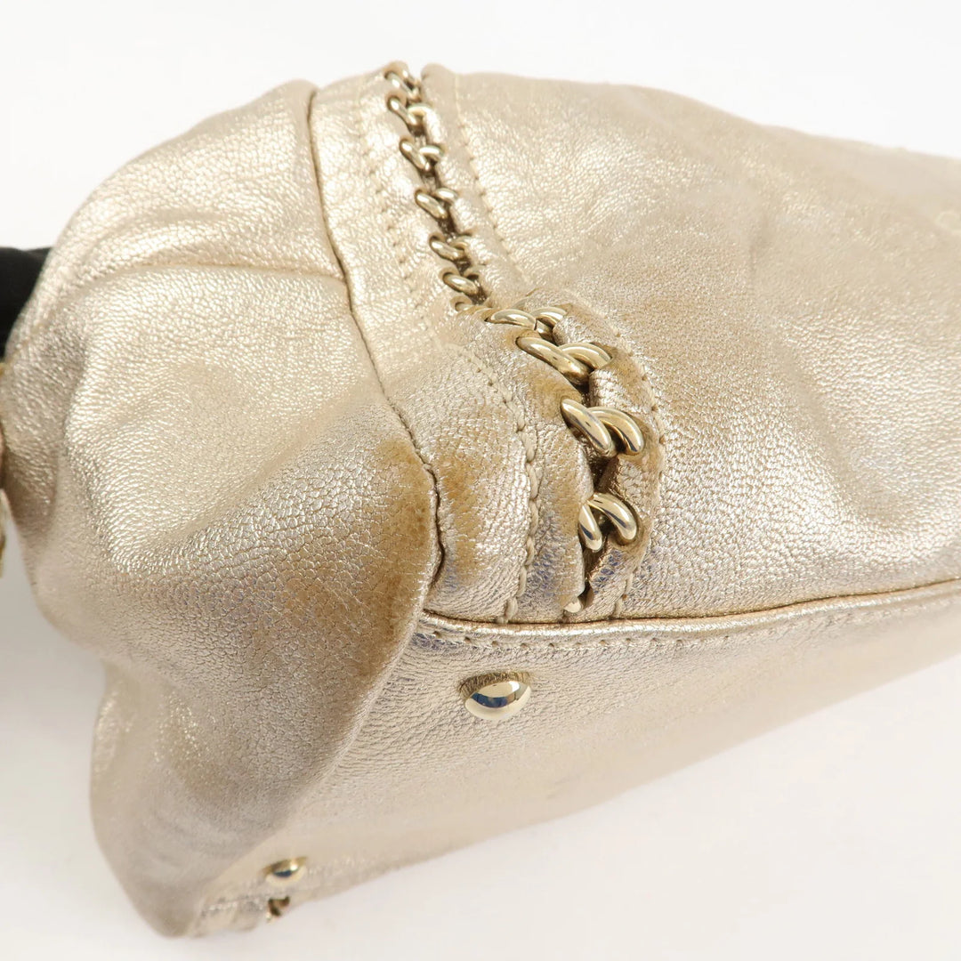 LOEWE Anagram Logo Leather Shoulder Bag Hand Bag Brown