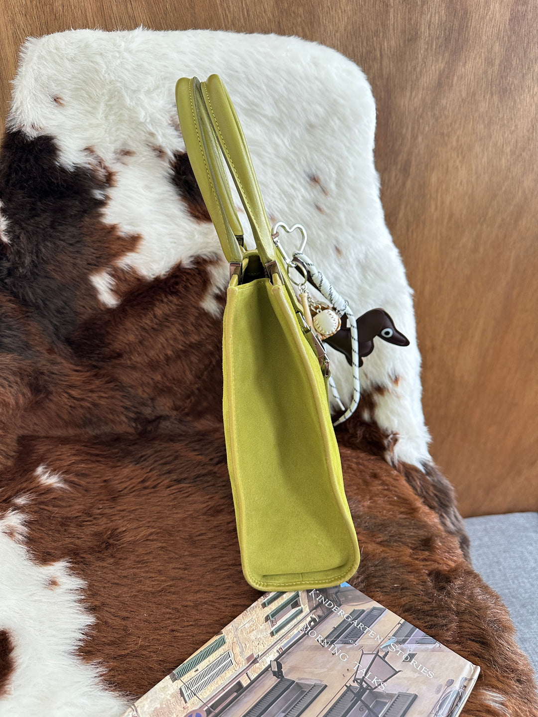 Gucci Jackie Suede Tote Bag 🍃｜Matcha Green Suede・Structured Mini Size・Iconic Jackie Detail