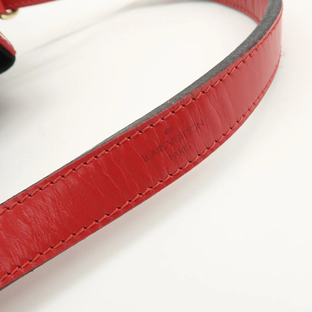 Louis Vuitton Epi Noe Shoulder Bag Noir Castilian Red M44017