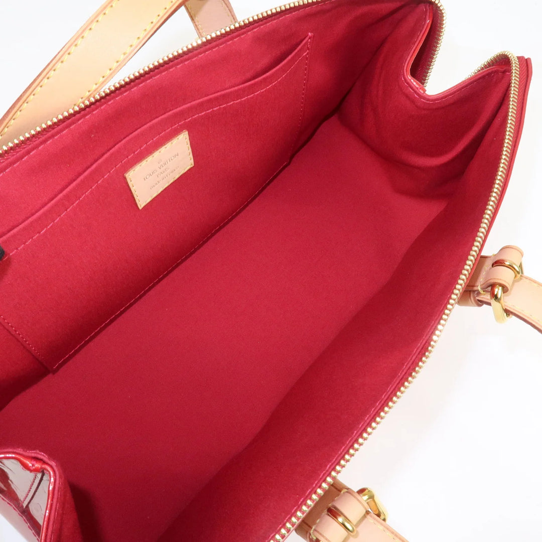 Louis Vuitton Vernis Rosewood Avenue Hand Bag Pomme D'Amour M93507