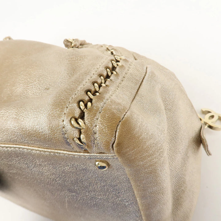 LOEWE Anagram Logo Leather Shoulder Bag Hand Bag Brown