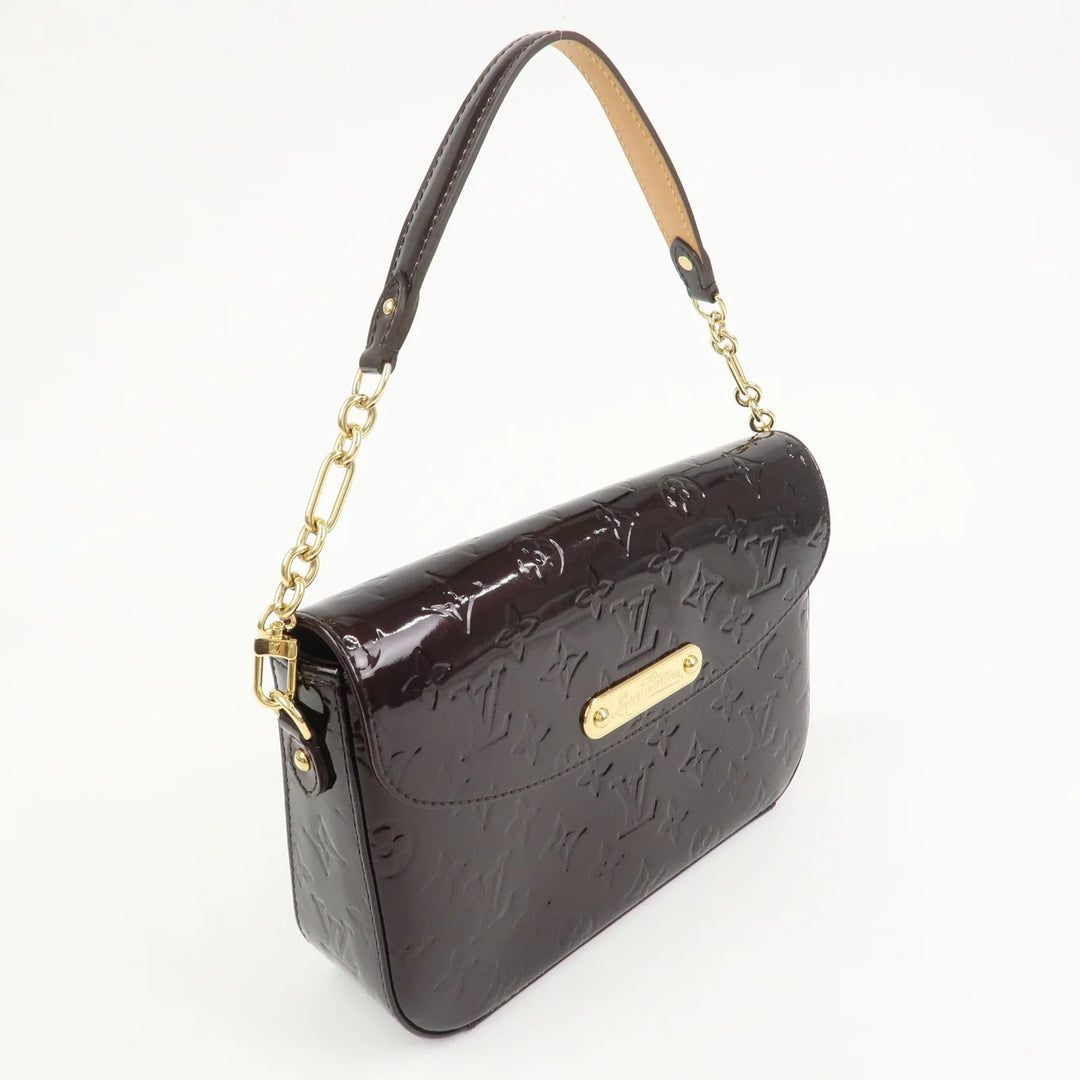 Louis Vuitton Vernis Leather Rodeo Drive Hand Bag Amarante M93598