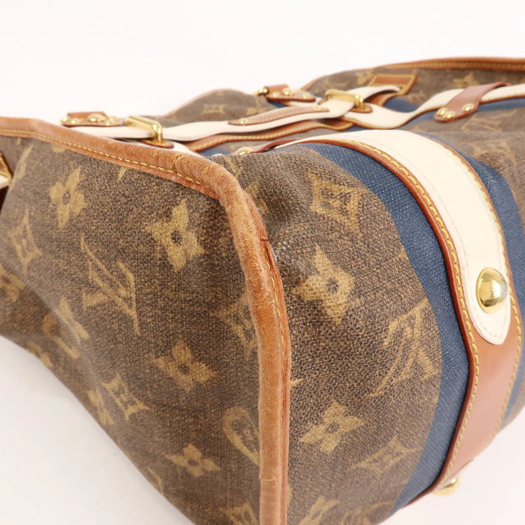 Louis Vuitton Monogram Tisse Sac Rayeur GM Shoulder Bag M56385