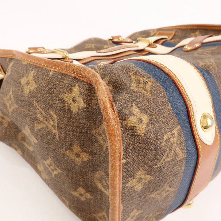 Louis Vuitton Monogram Tisse Sac Rayeur GM Shoulder Bag M56385