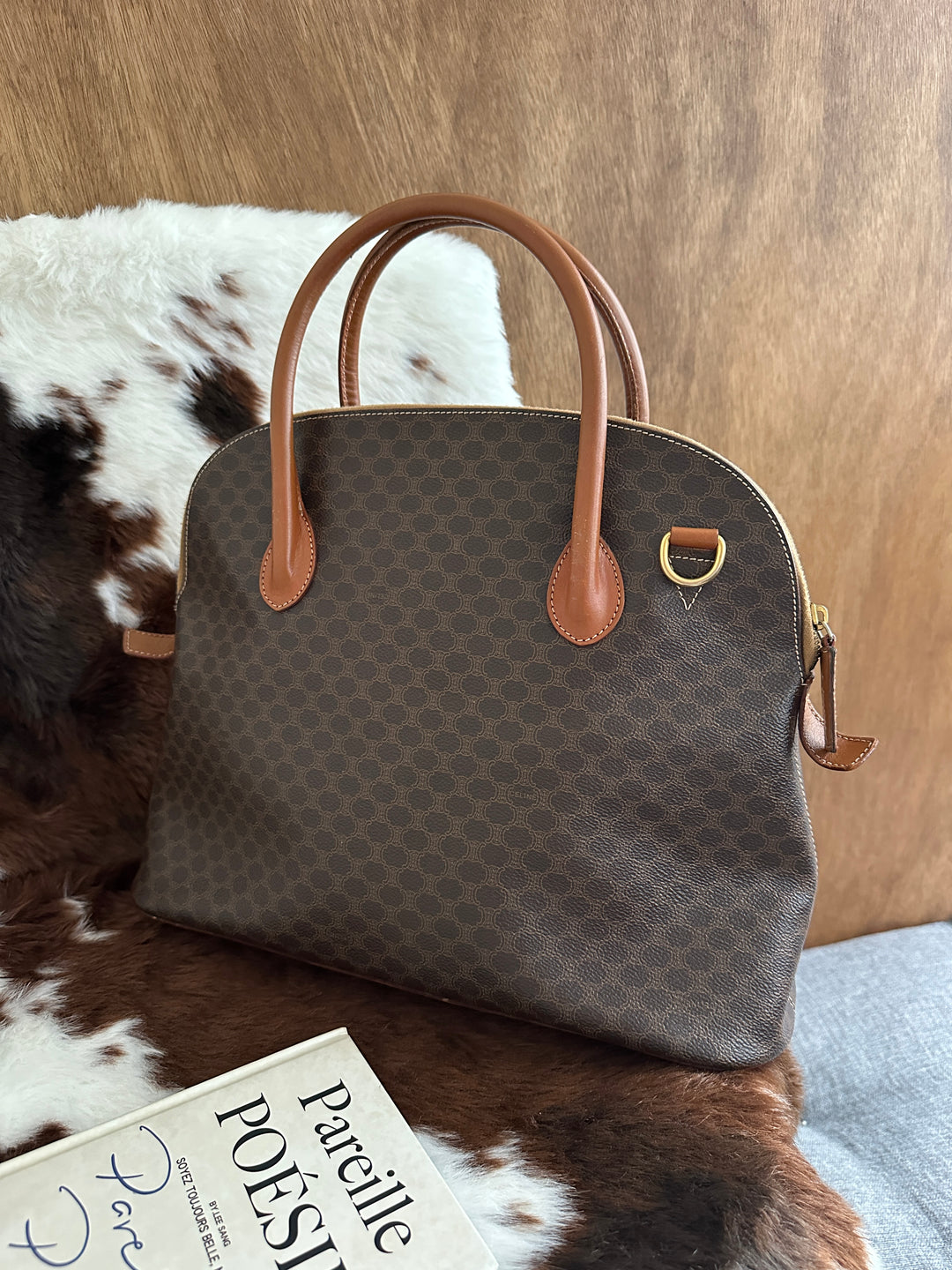 Celine Macadam Alma Boston Bag 🤎😻｜Classic Monogram・Structured Silhouette・Timeless Design