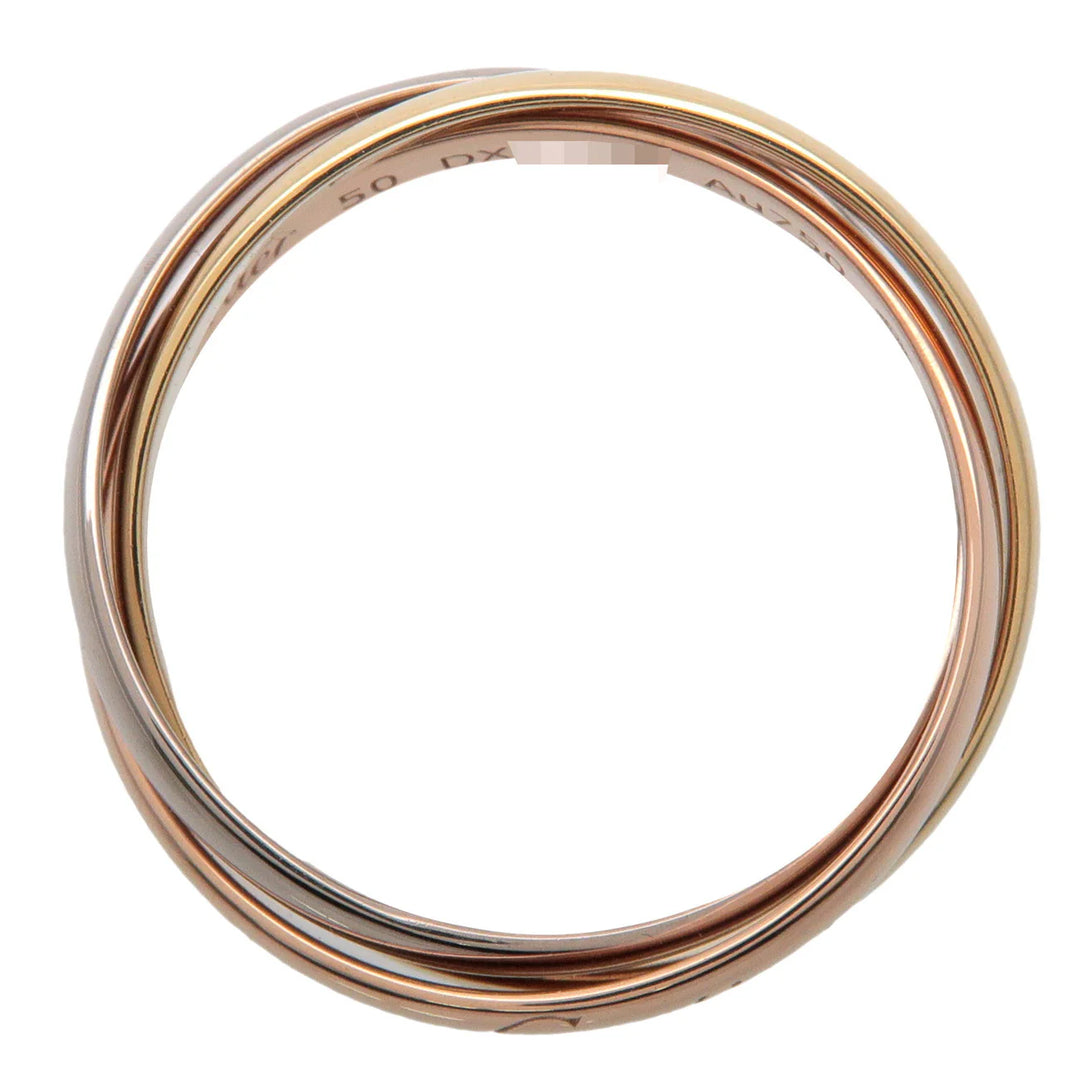 Cartier Trinity Ring SM 750YG/WG/PG #10.5 US5.5 EU50.5