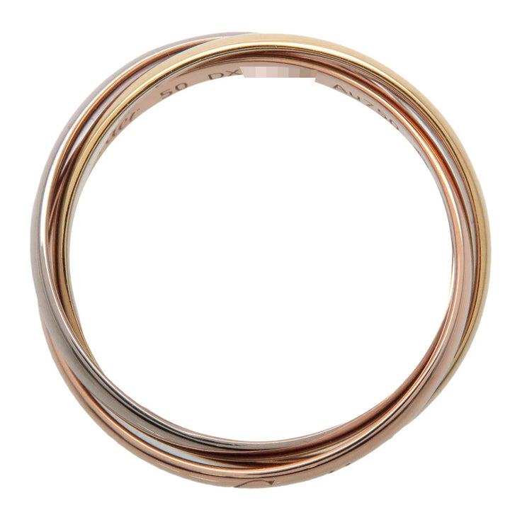 Cartier Trinity Ring SM 750YG/WG/PG #10.5 US5.5 EU50.5