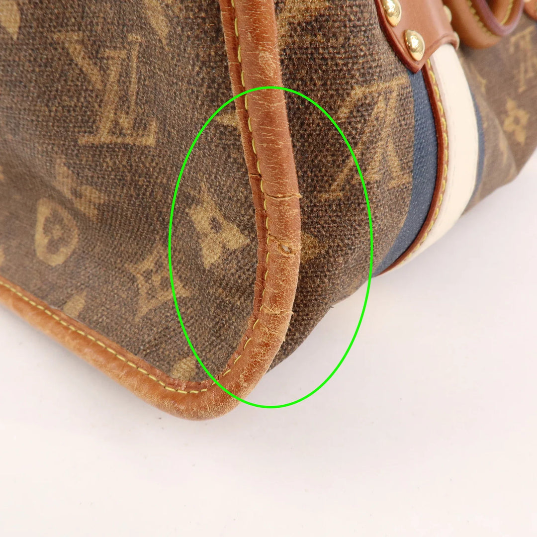 Louis Vuitton Monogram Tisse Sac Rayeur GM Shoulder Bag M56385