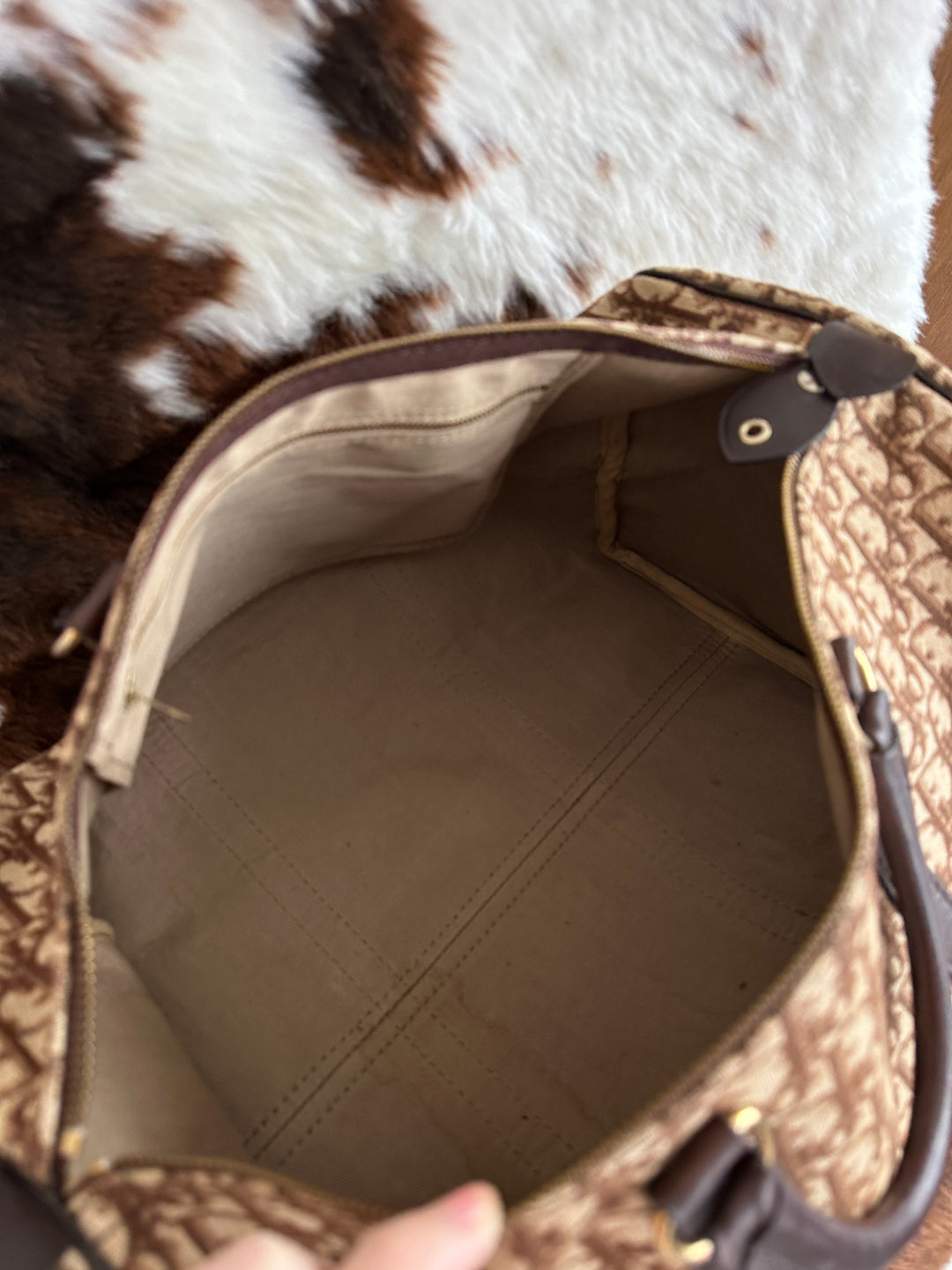 Dior Monogram Boston 40 Bag 🤎｜Iconic Oblique Canvas・Spacious Travel Size・Vintage Classic