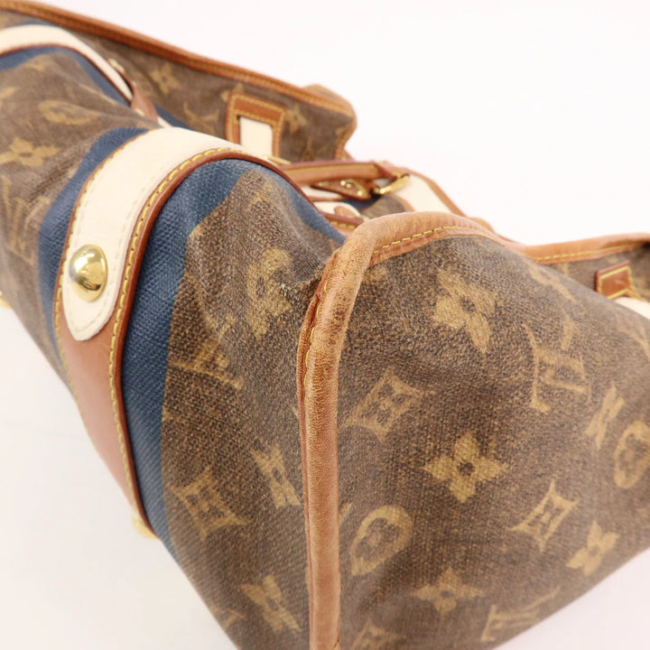 Louis Vuitton Monogram Tisse Sac Rayeur GM Shoulder Bag M56385