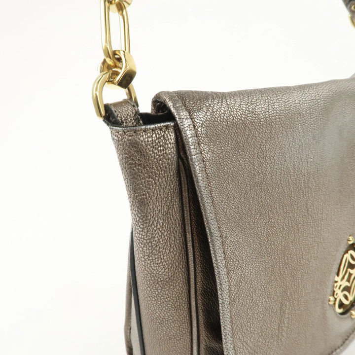 LOEWE Anagram Maia Logo Leather 2Way Bag Shoulder Bag Hand Bag Gold