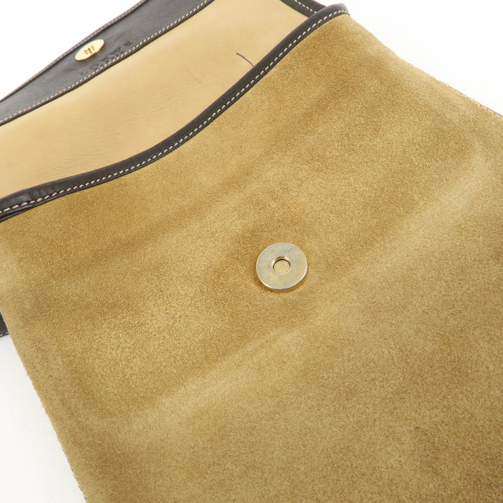 LOEWE Anagram Suede Leather Shoulder Bag Crossbody Bag Brown