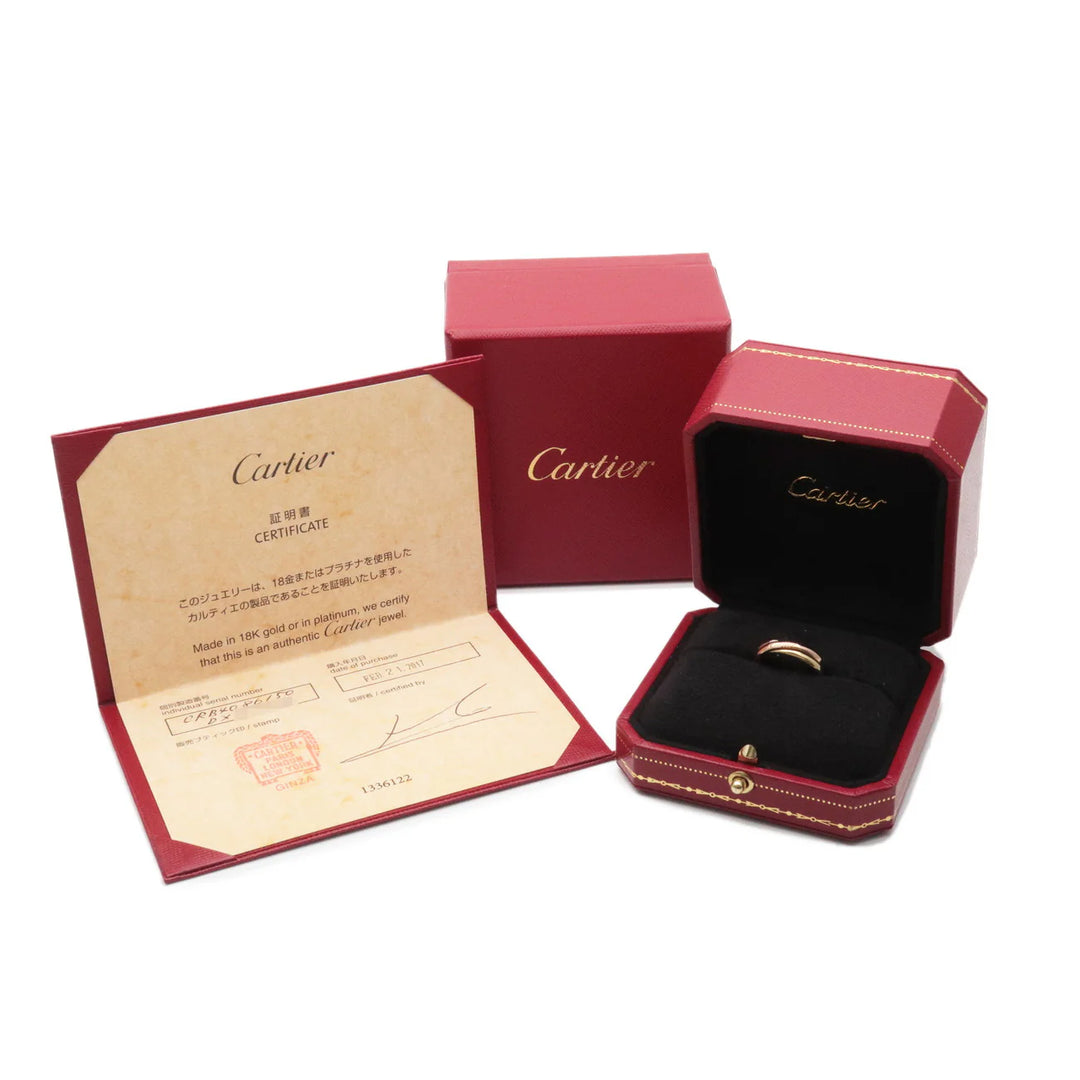 Cartier Trinity Ring SM 750YG/WG/PG #10.5 US5.5 EU50.5