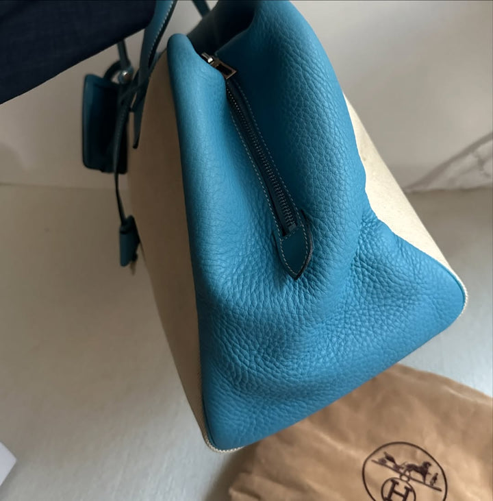 Hermes Victoria 40cm in Blue Jean & Canvas｜Functional Travel Tote × Understated Everyday Luxury ✨