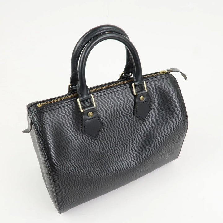 Louis Vuitton Epi Leather Speedy 25 Hand Bag Boston Bag Noir M59032