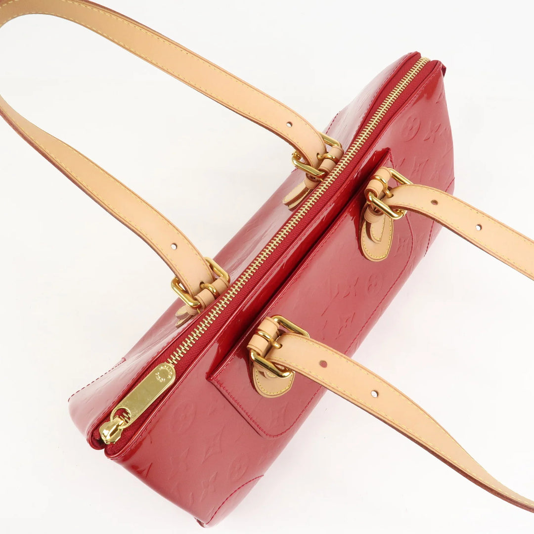 Louis Vuitton Vernis Rosewood Avenue Hand Bag Pomme D'Amour M93507