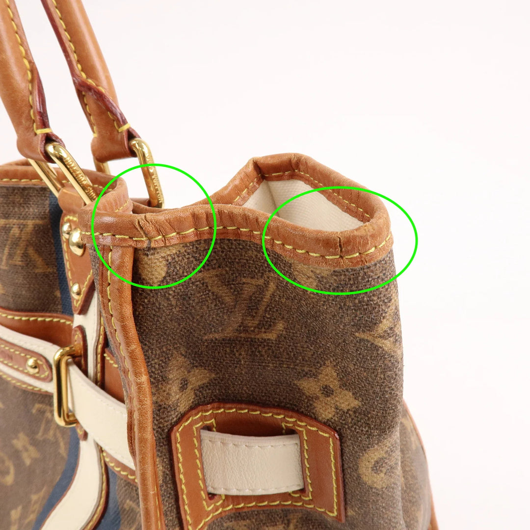 Louis Vuitton Monogram Tisse Sac Rayeur GM Shoulder Bag M56385