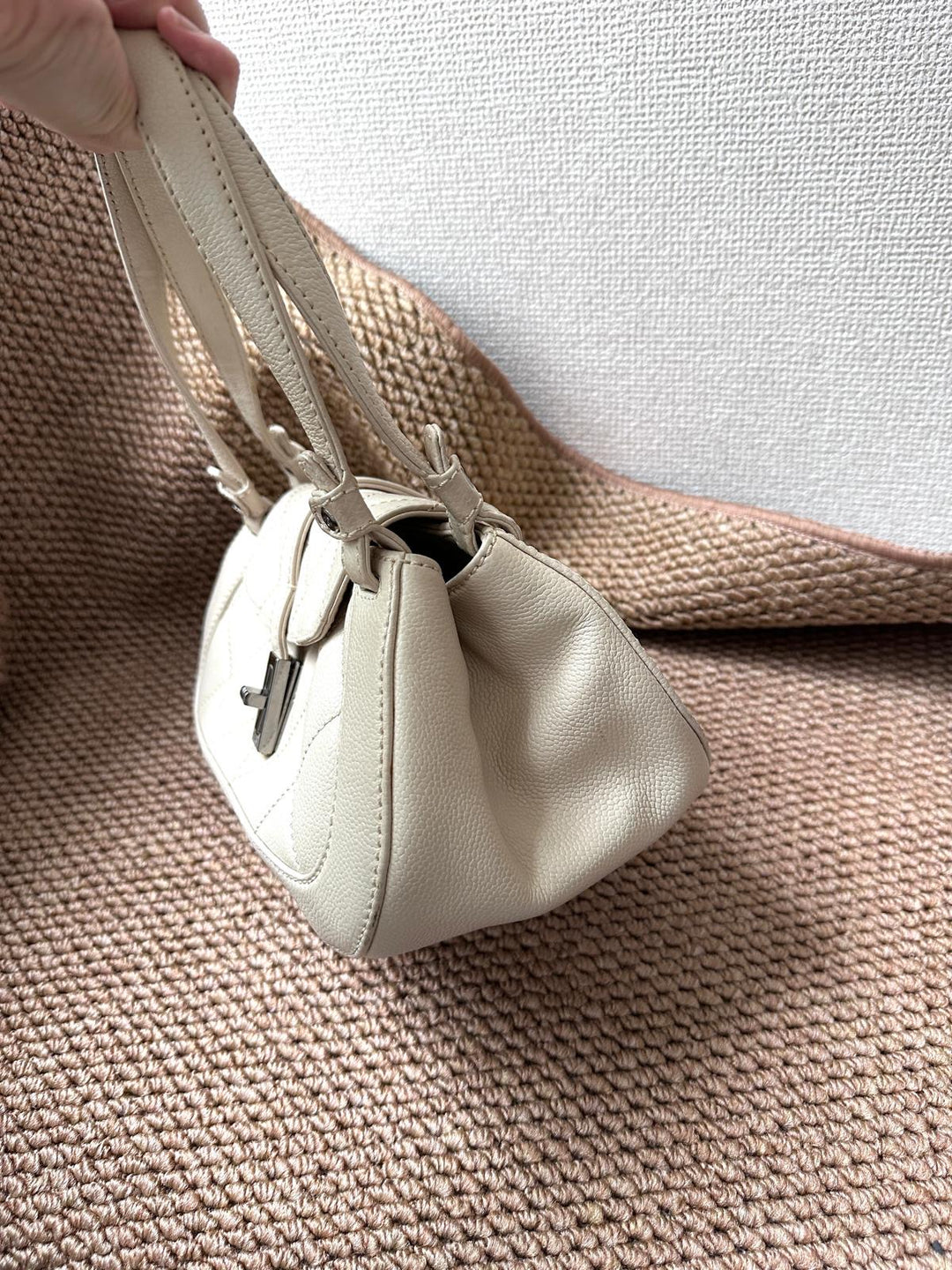 CHANEL Lambskin Leather Shoulder Bags Quilted Mademoiselle