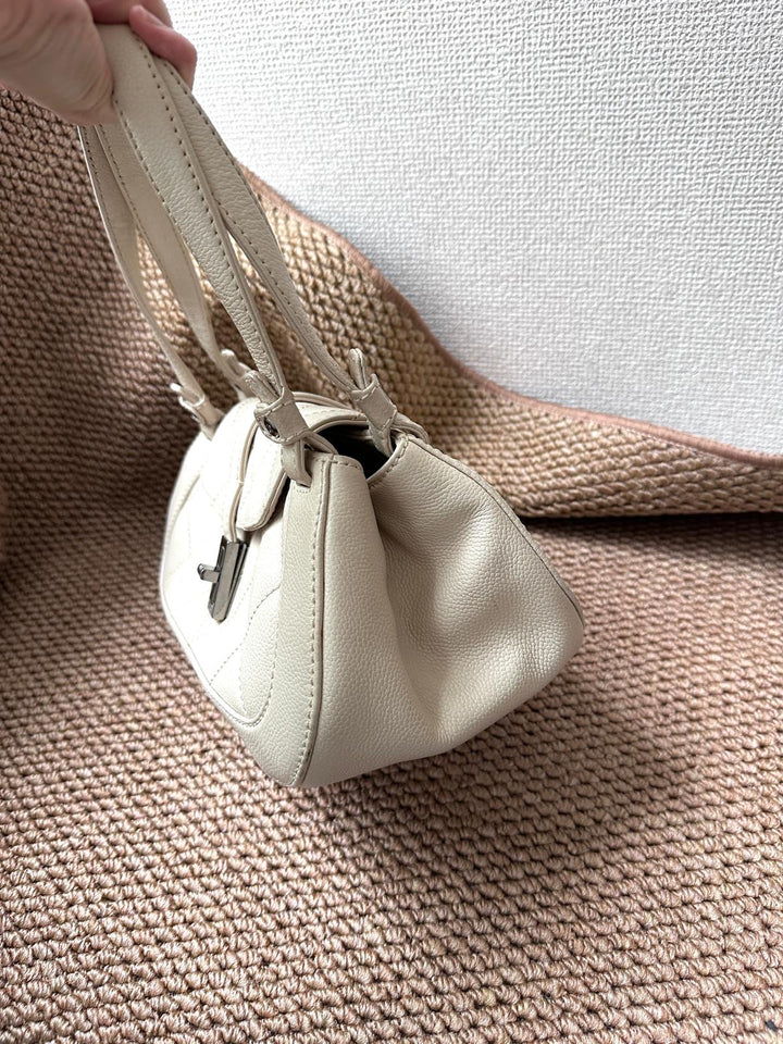 CHANEL Lambskin Leather Shoulder Bags Quilted Mademoiselle
