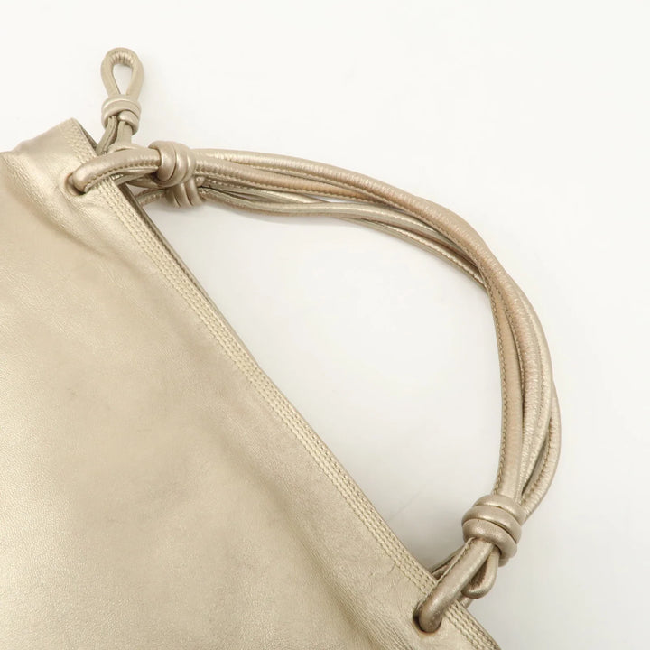 LOEWE Anagram Nappa Leather Hand Bag Shoulder Bag Champagne Gold