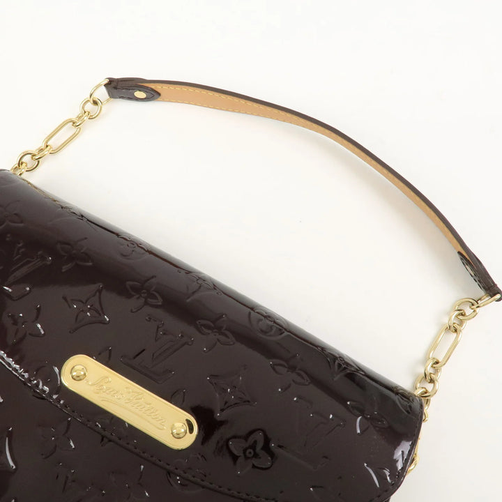 Louis Vuitton Vernis Leather Rodeo Drive Hand Bag Amarante M93598