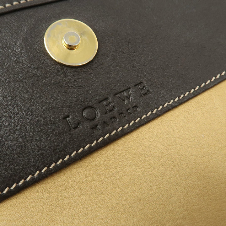 LOEWE Anagram Suede Leather Shoulder Bag Crossbody Bag Brown