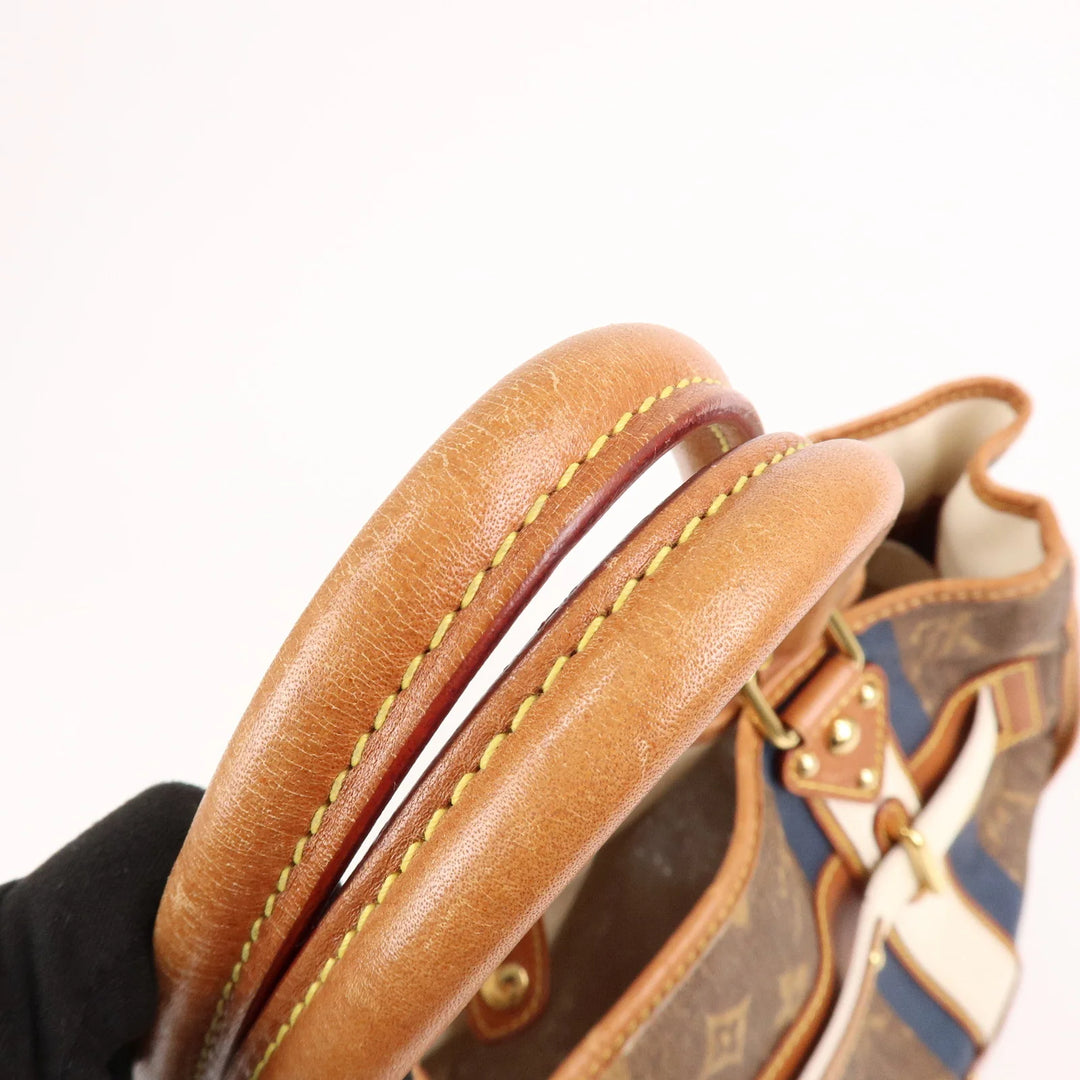 Louis Vuitton Monogram Tisse Sac Rayeur GM Shoulder Bag M56385