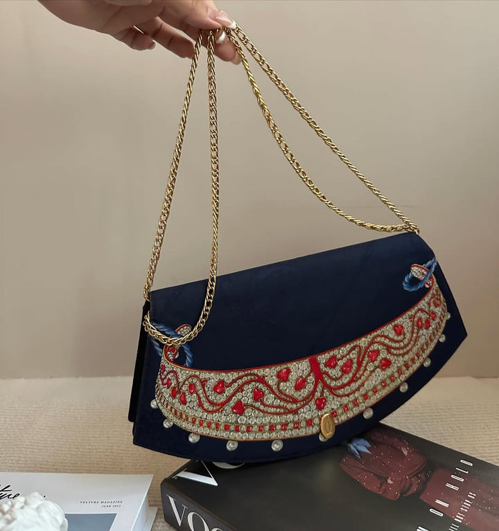 CARTIER Rare Jewelry Fan Bag｜90s Collector’s Evening Bag × Exquisite Detailing 💍👑