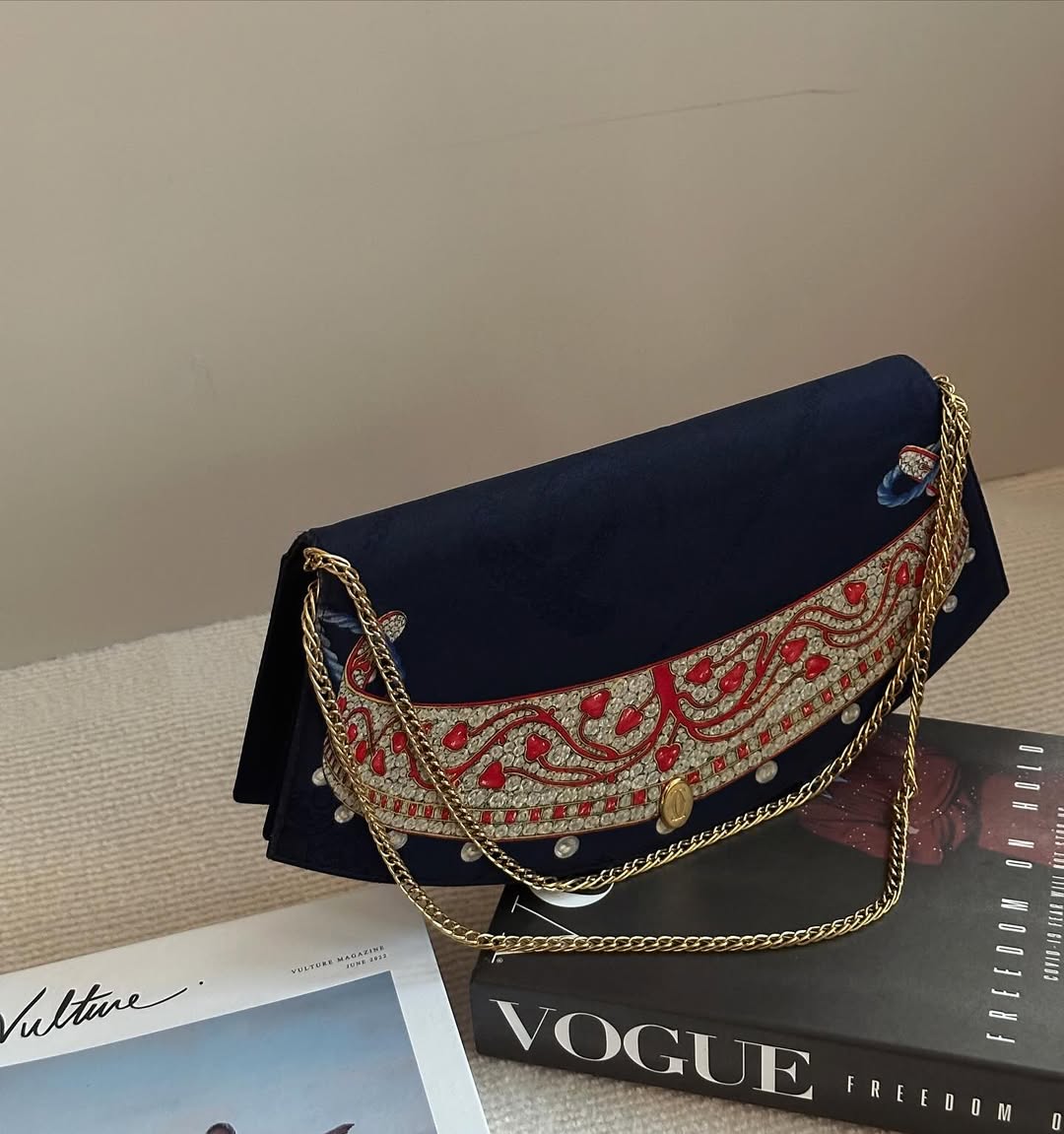 CARTIER Rare Jewelry Fan Bag｜90s Collector’s Evening Bag × Exquisite Detailing 💍👑