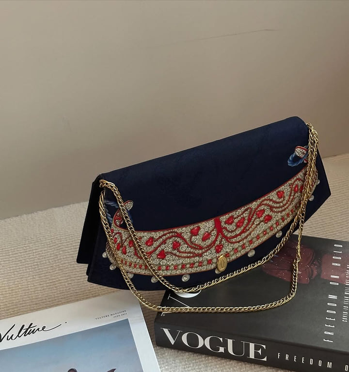 CARTIER Rare Jewelry Fan Bag｜90s Collector’s Evening Bag × Exquisite Detailing 💍👑