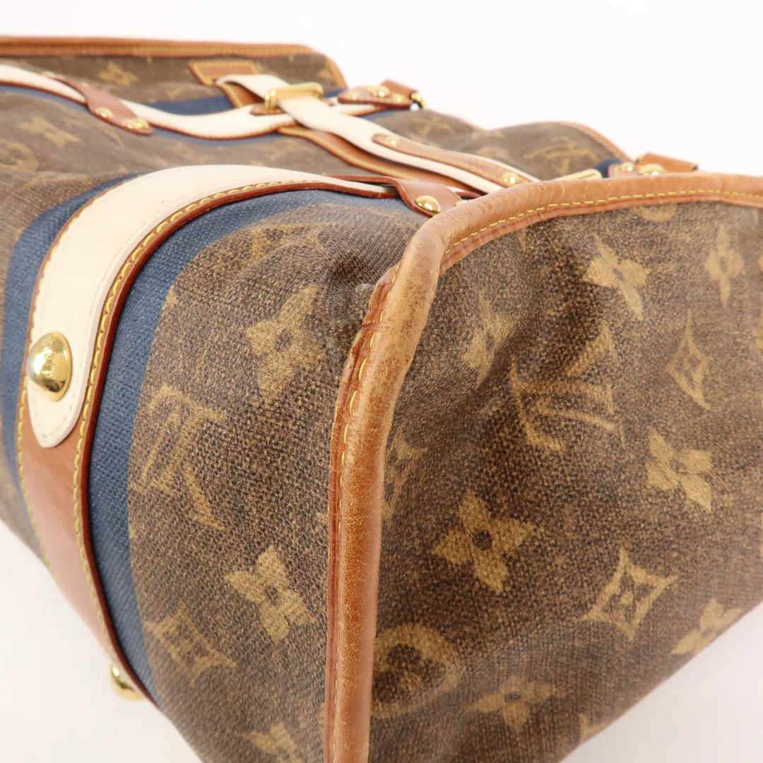 Louis Vuitton Monogram Tisse Sac Rayeur GM Shoulder Bag M56385