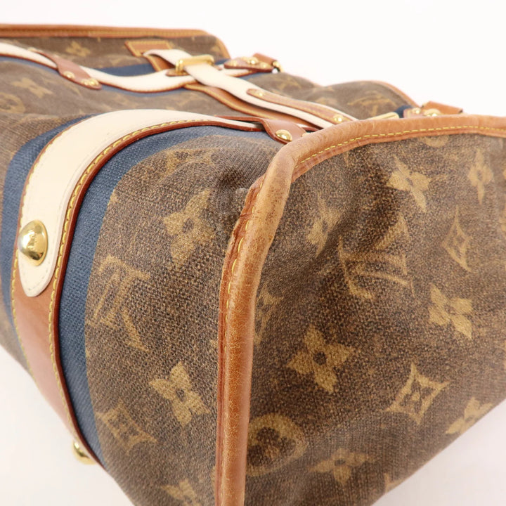 Louis Vuitton Monogram Tisse Sac Rayeur GM Shoulder Bag M56385