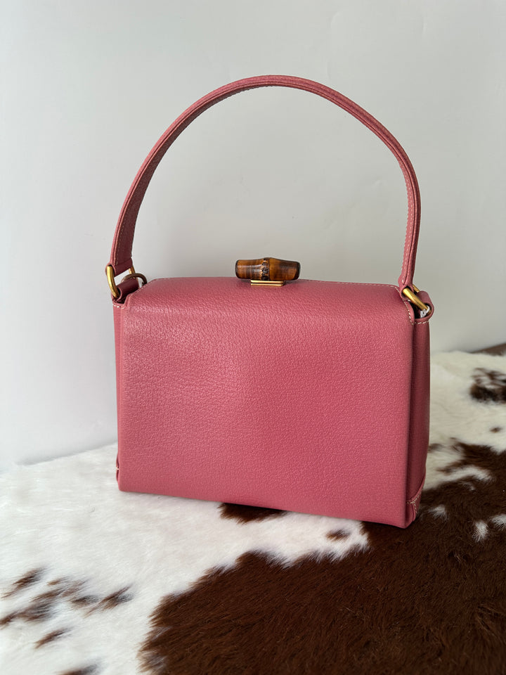 Gucci Bamboo Top Handle Bag – Pink 🌸