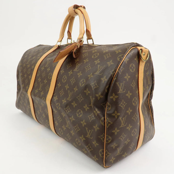 Louis Vuitton Monogram Keep All Bandouliere 55 Boston Bag M41414