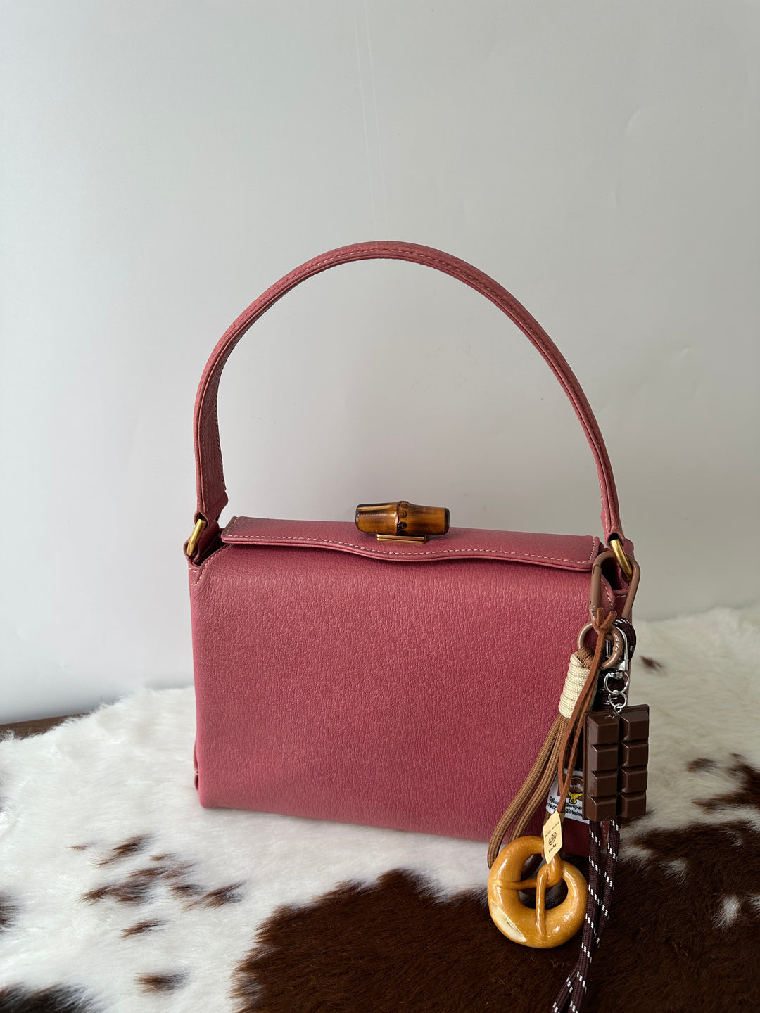 Gucci Bamboo Top Handle Bag – Pink 🌸